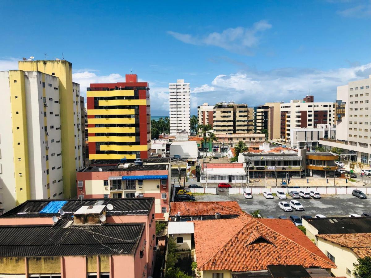 Praia De Ponta Verde Em Frente Ao Tropico Hotel Com Garagem, Wi-Fi, Lavadora - Apto703 Maceió Exterior foto